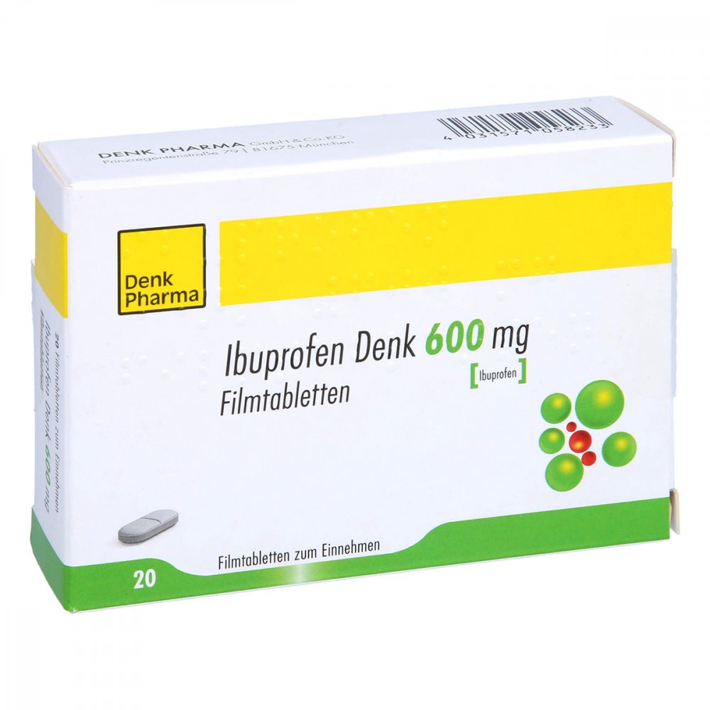 Ibuprofen Denk 600 Mg Filmtabletten (20 stk)