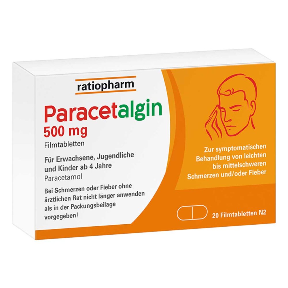 Paracetalgin 500 Mg Filmtabletten (20 stk)