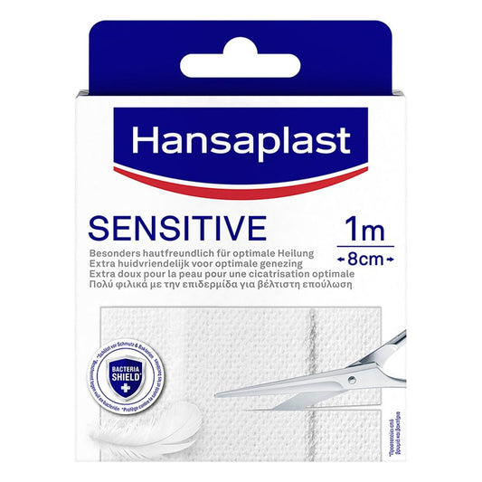 Hansaplast Sensitive Pflast.Hypoallergen 8 Cmx1 M (1 stk)