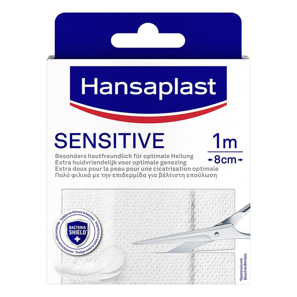 Hansaplast Sensitive Pflast.Hypoallergen 8 Cmx1 M (1 stk)