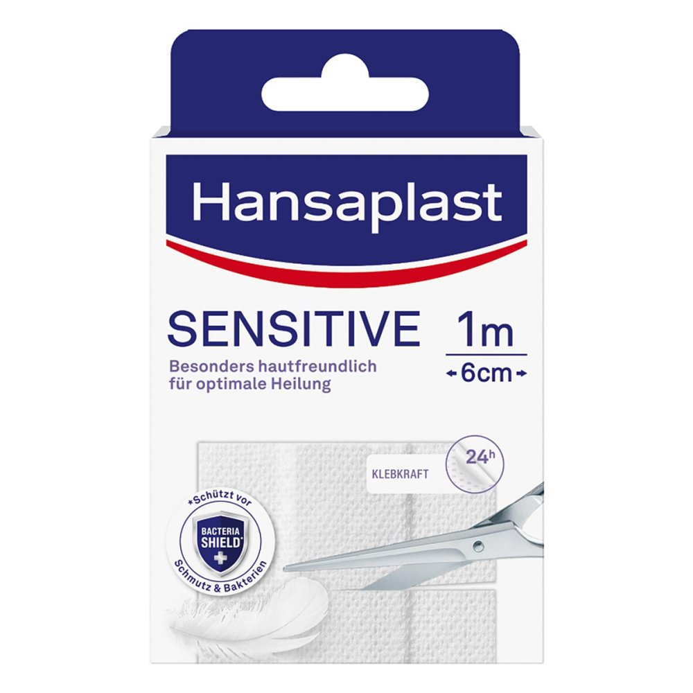 Hansaplast Sensitive Pflast.Hypoallergen 6 Cmx1 M (1 stk)