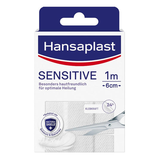 Hansaplast Sensitive Pflast.Hypoallergen 6 Cmx1 M (1 stk)