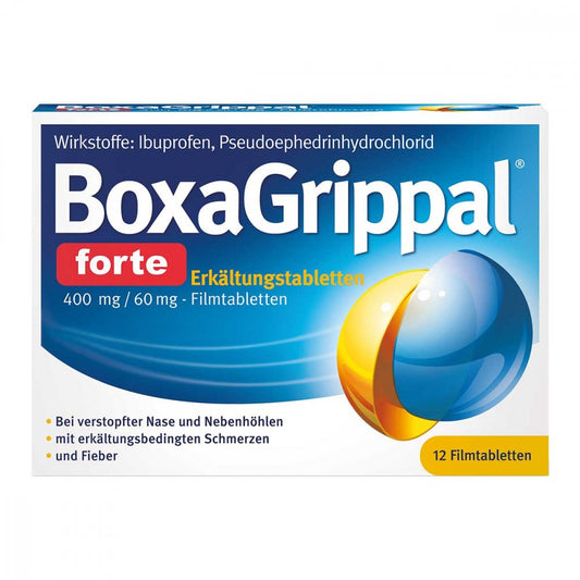Boxagrippal Forte Erkältungstab. 400 Mg/60 Mg Fta (12 stk)