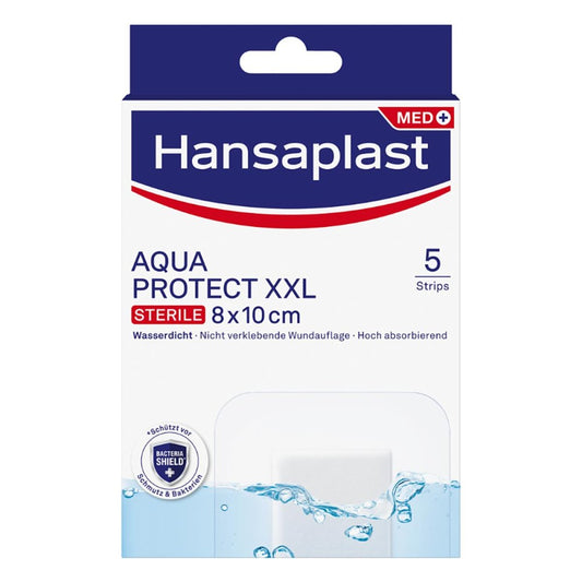 Hansaplast Aqua Protect Wundverb.Steril 8x10 Cm (5 stk)