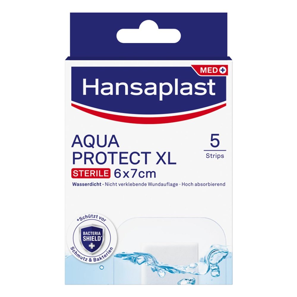 Hansaplast Aqua Protect Wundverb.Steril 6x7 Cm (5 stk)