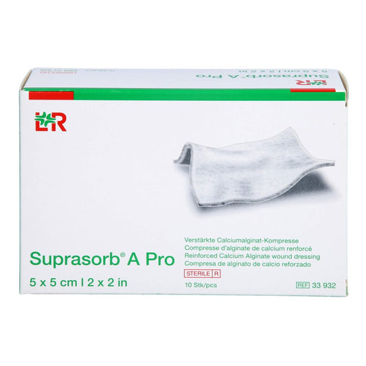 Suprasorb A Pro Calciumalginat Kompr.5x5 Cm (10 stk)