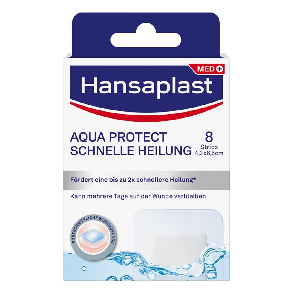 Das Produktfoto zeigt Hansaplast Schnelle Heilung Pflasterstrips (8 stk) PZN 16762373