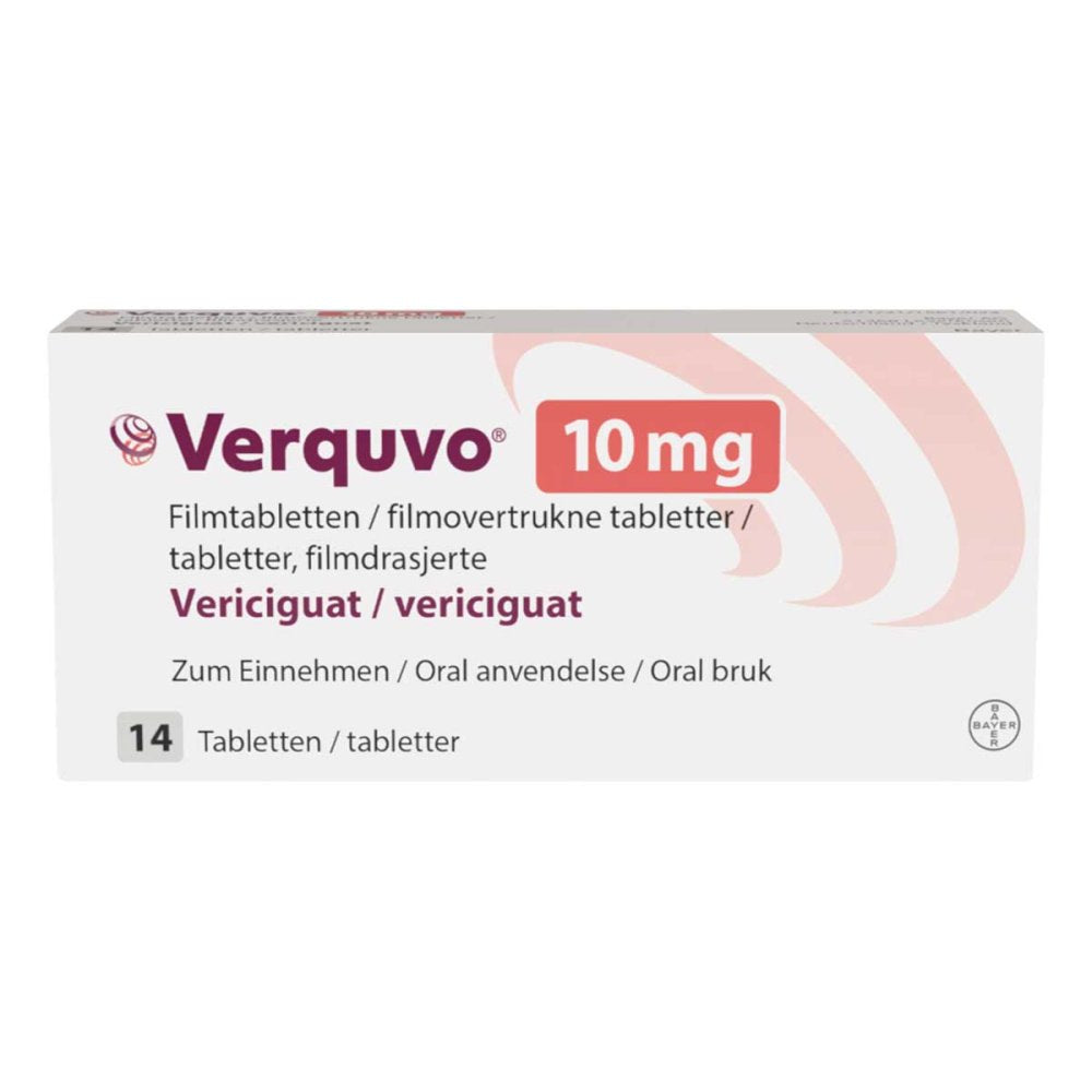 Das Produktfoto zeigt Verquvo 10 Mg Filmtabletten (1X14 stk) PZN 16771946