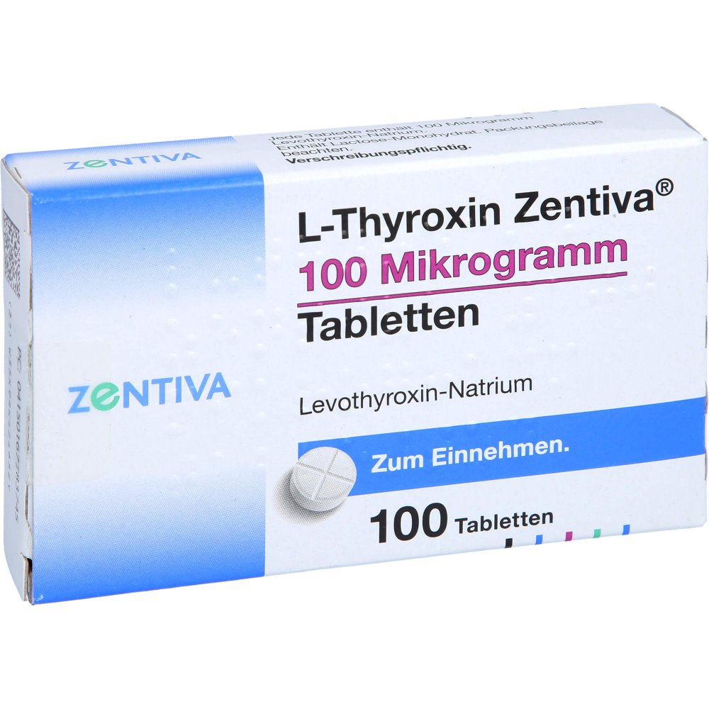 L-Thyroxin Zentiva 100 Mikrogramm Tabletten (100 stk)