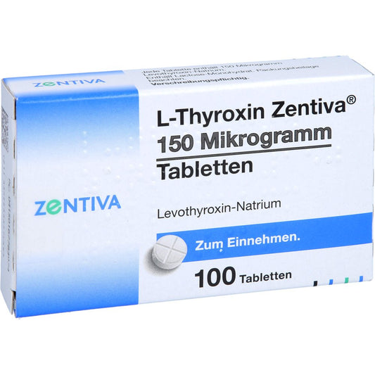 L-Thyroxin Zentiva 150 Mikrogramm Tabletten (100 stk)