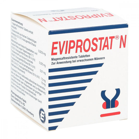 Das Produktfoto zeigt Eviprostat N Magensaftresistente Tabletten (200 stk) PZN 16779942