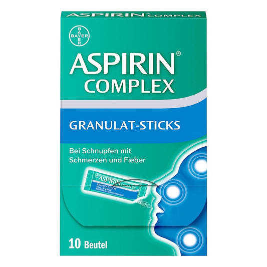 Aspirin Complex Granulat-Sticks 500 Mg/30 Mg (10 stk)