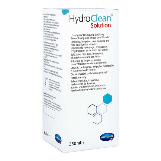 Das Produktfoto zeigt Hydroclean Solution Spüllösung (350 ml) PZN 16790091