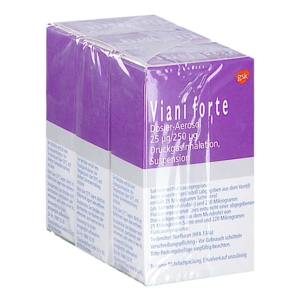 Viani Forte Dosier-Aerosol 25 Μg/250 Μg 3x120 Hub (3X120 stk)