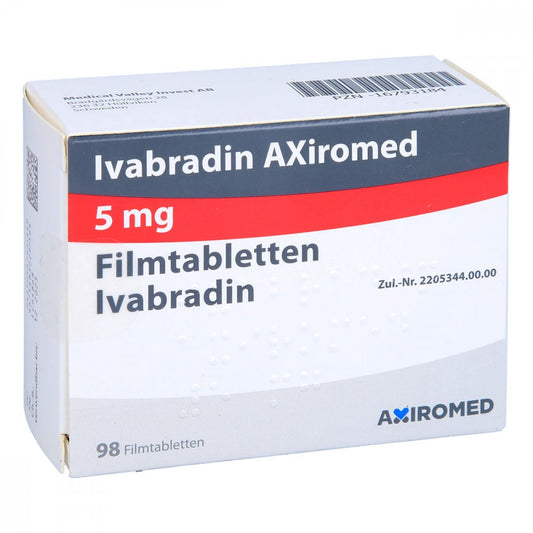 Ivabradin Axiromed 5 Mg Filmtabletten (98 stk)