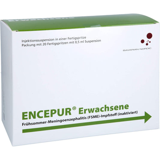 Das Produktfoto zeigt Encepur Erwachsene Fertigspritzen (20 stk) PZN 16793379