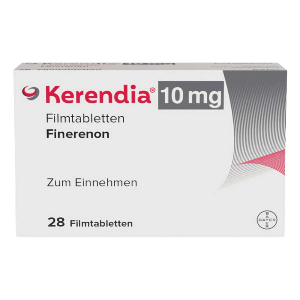 Das Produktfoto zeigt Kerendia 10 Mg Filmtabletten (28 stk) PZN 16807354