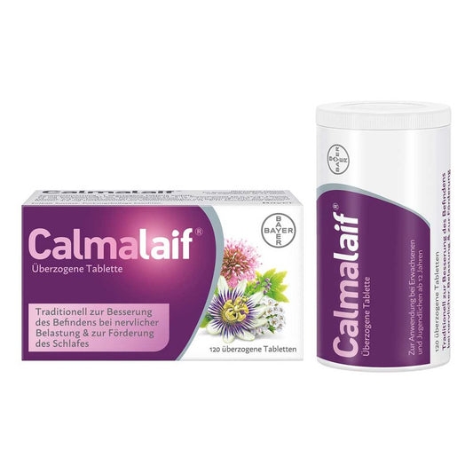 Das Produktfoto zeigt Calmalaif Überzogene Tabletten (120 stk) PZN 16808075