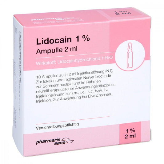 Lidocain Pharmarissano Ampulle 1% 2 Ml Inj.-Lsg. (10X2 ml)