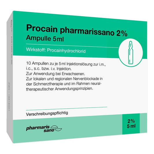 Procain Pharmarissano Ampulle 2% 5 Ml Inj.-Lsg. (10X5 ml)