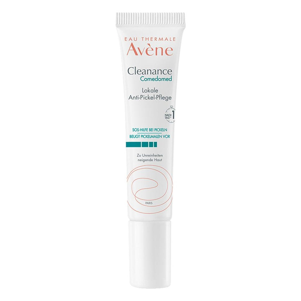Das Produktfoto zeigt Avene Cleanance Comedomed Lokale Anti-Pickel-Pfl. (15 ml) PZN 16819021