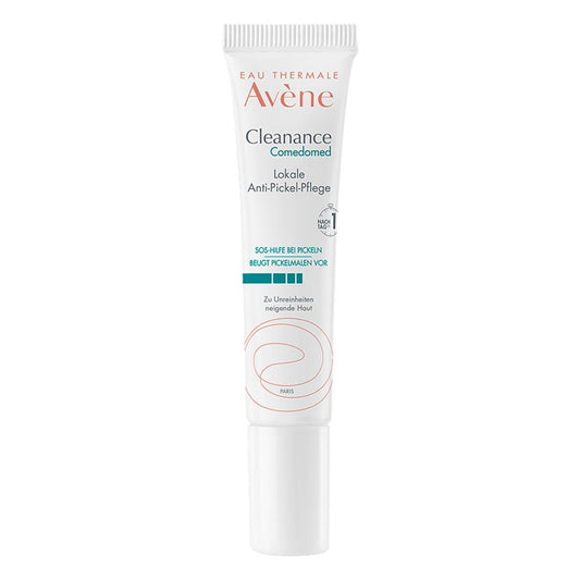Das Produktfoto zeigt Avene Cleanance Comedomed Lokale Anti-Pickel-Pfl. (15 ml) PZN 16819021