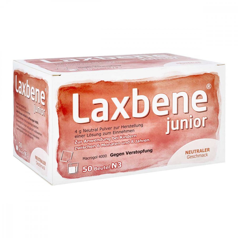 Laxbene Junior 4 G Neutral Ple Kdr.6 Mon.-8 Jahre (50X4 g)