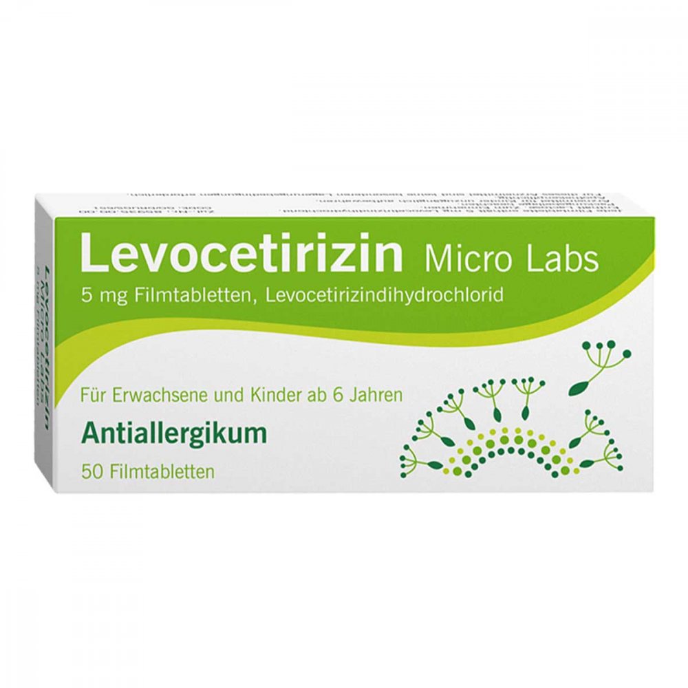 Levocetirizin Micro Labs 5 Mg Filmtabletten (50 stk)