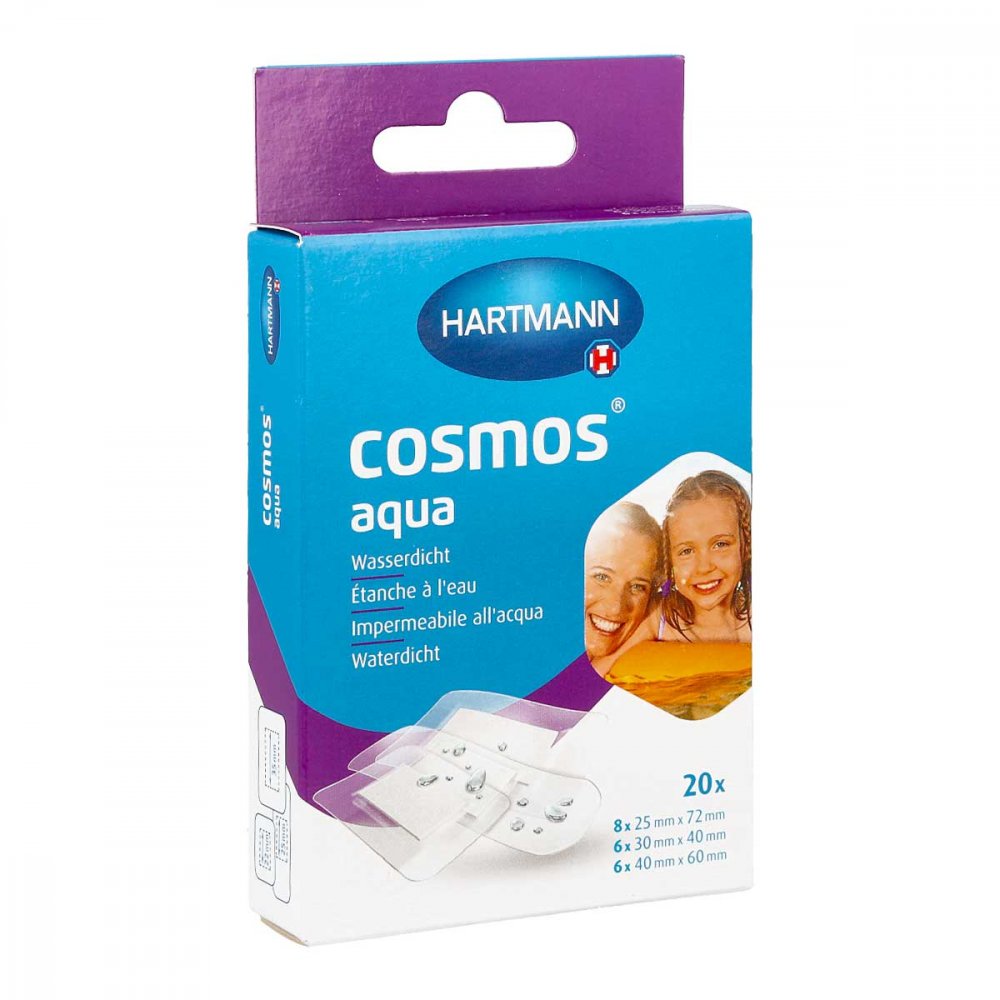 Cosmos Aqua Pflasterstrips 3 Größen (20 stk)