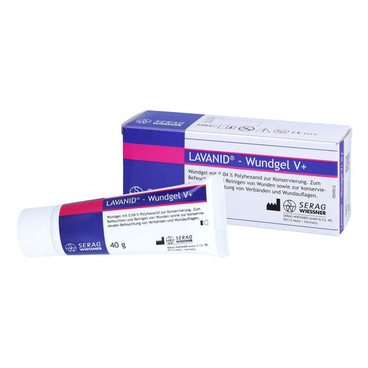 Das Produktfoto zeigt Lavanid Wundgel V+ Höhere Viskosität (40 g) PZN 16861632