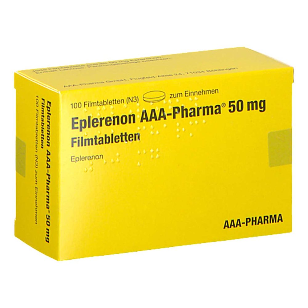 Eplerenon Aaa-Pharma 50 Mg Filmtabletten (100 stk)