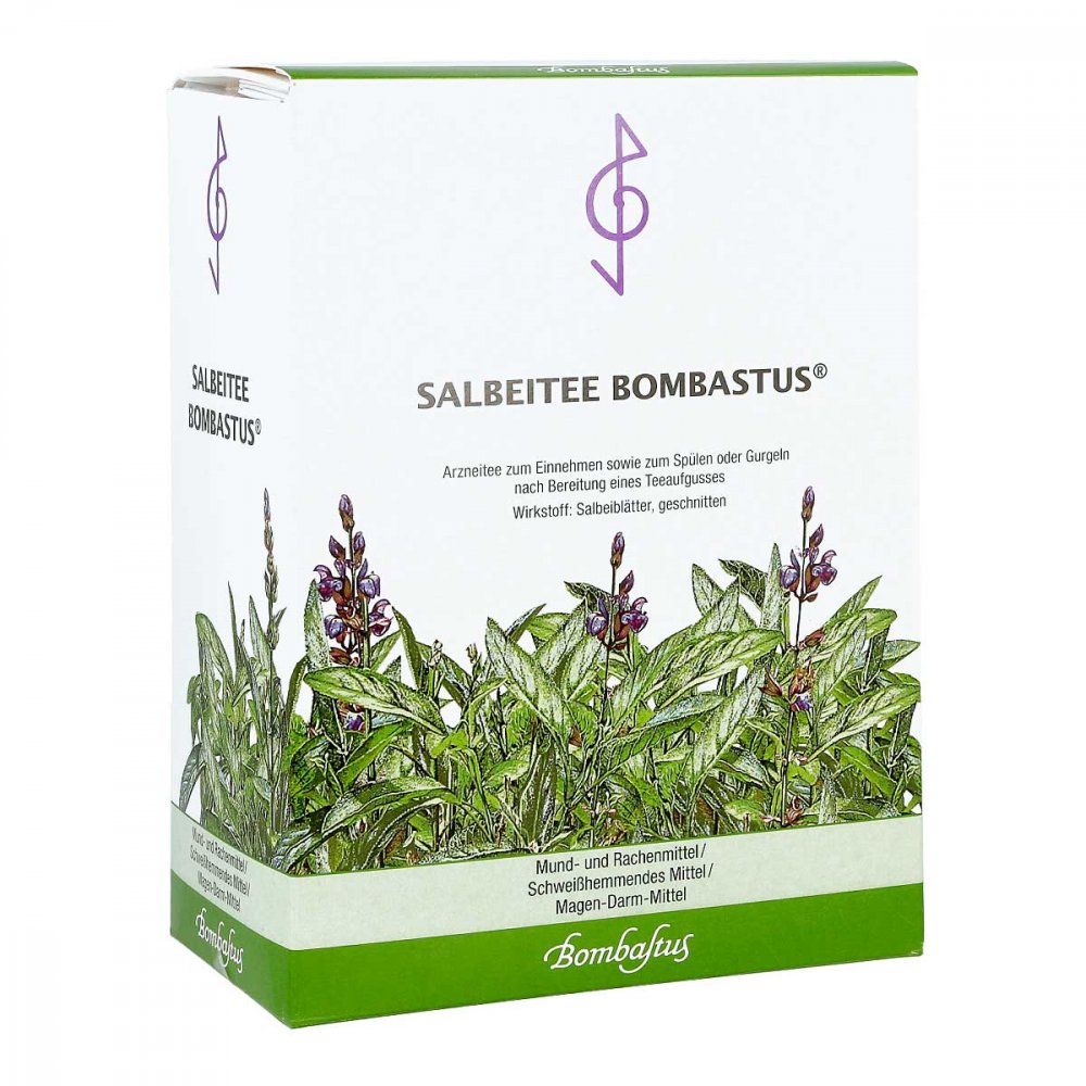 Das Produktfoto zeigt Salbeitee Bombastus (110 g) PZN 16880635