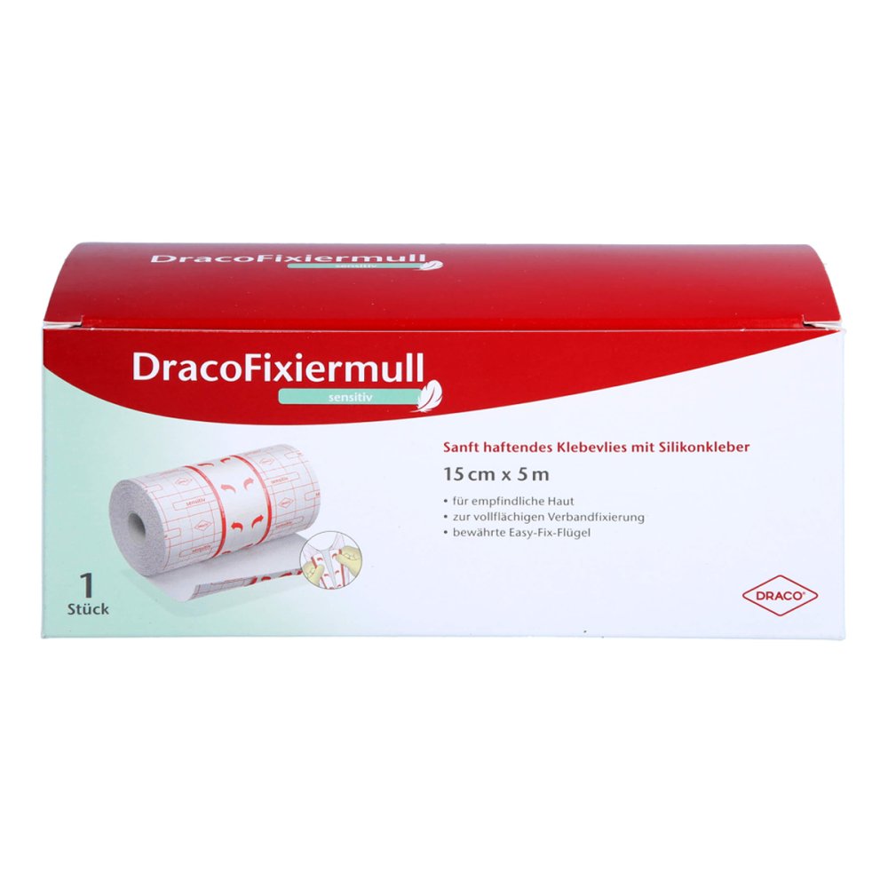 Dracofixiermull Sensitiv 15 Cmx5 M (1 stk)