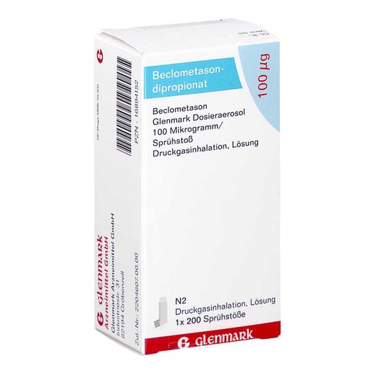 Beclometason Glenmark Dosieraerosol 100 Μg/Sprü.St (1 stk)