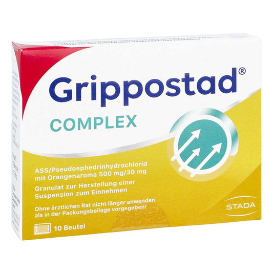 Grippostad Complex Ass/Pseudoeph.500/30 Mg Orange (10 stk)
