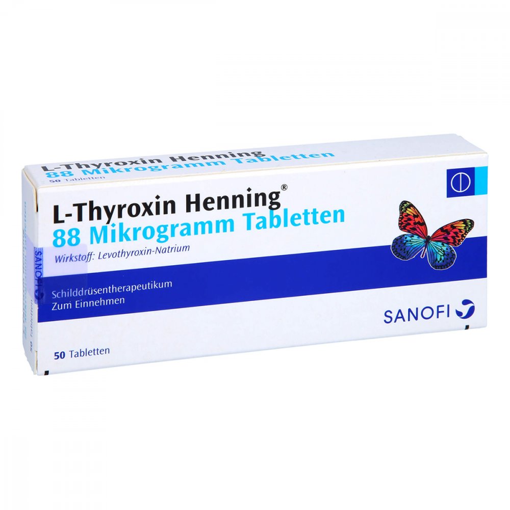 L-Thyroxin Henning 88 Μg Tabletten (50 stk)