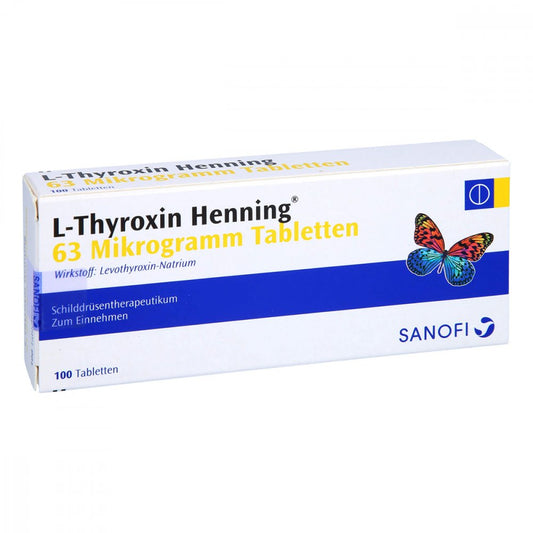 L-Thyroxin Henning 63 Μg Tabletten (100 stk)