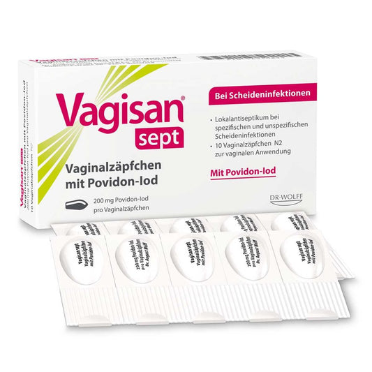 Vagisan Sept Vaginalzäpfchen Mit Povidon-Iod (10 stk)