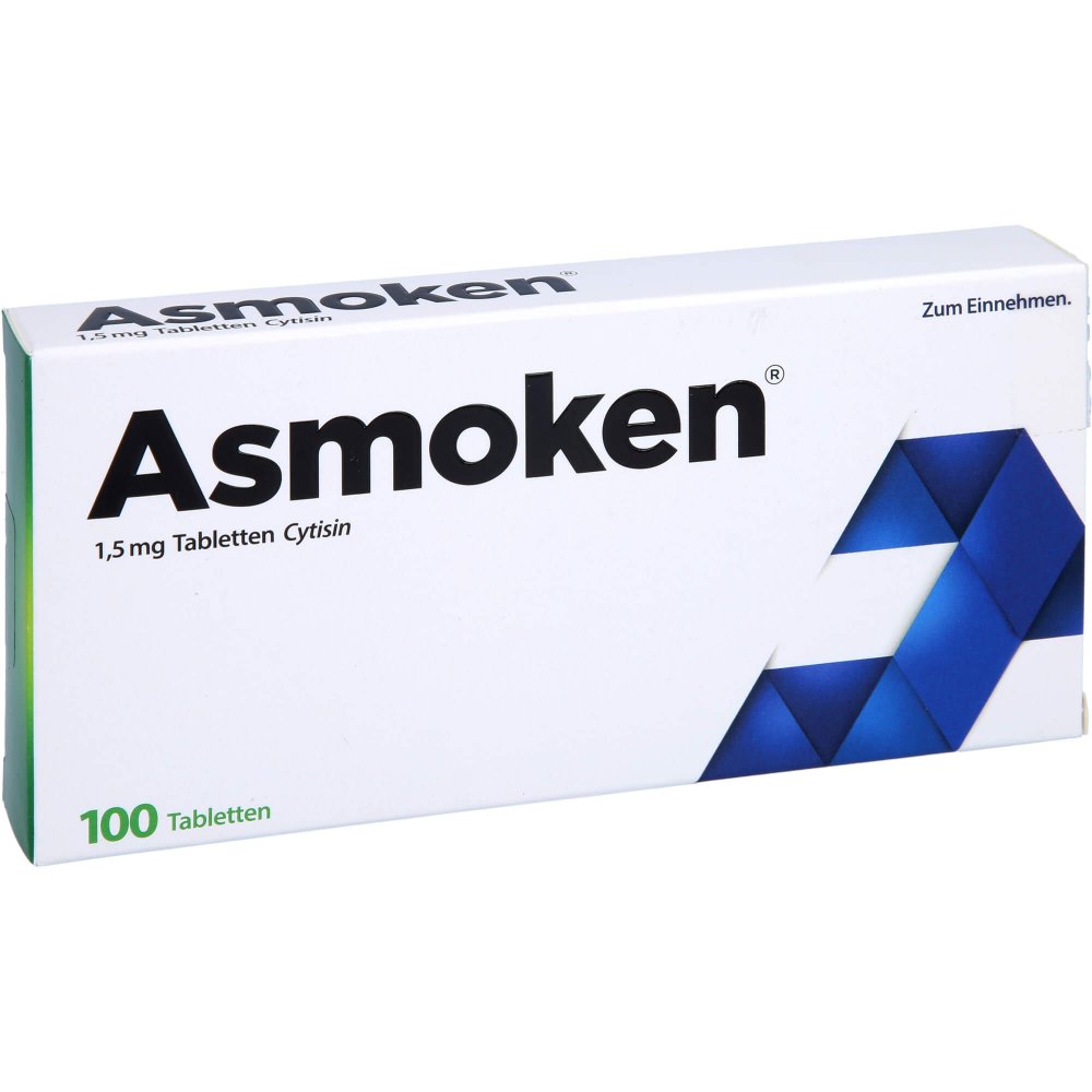 Das Produktfoto zeigt Asmoken 1,5 Mg Tabletten (100 stk) PZN 16954747