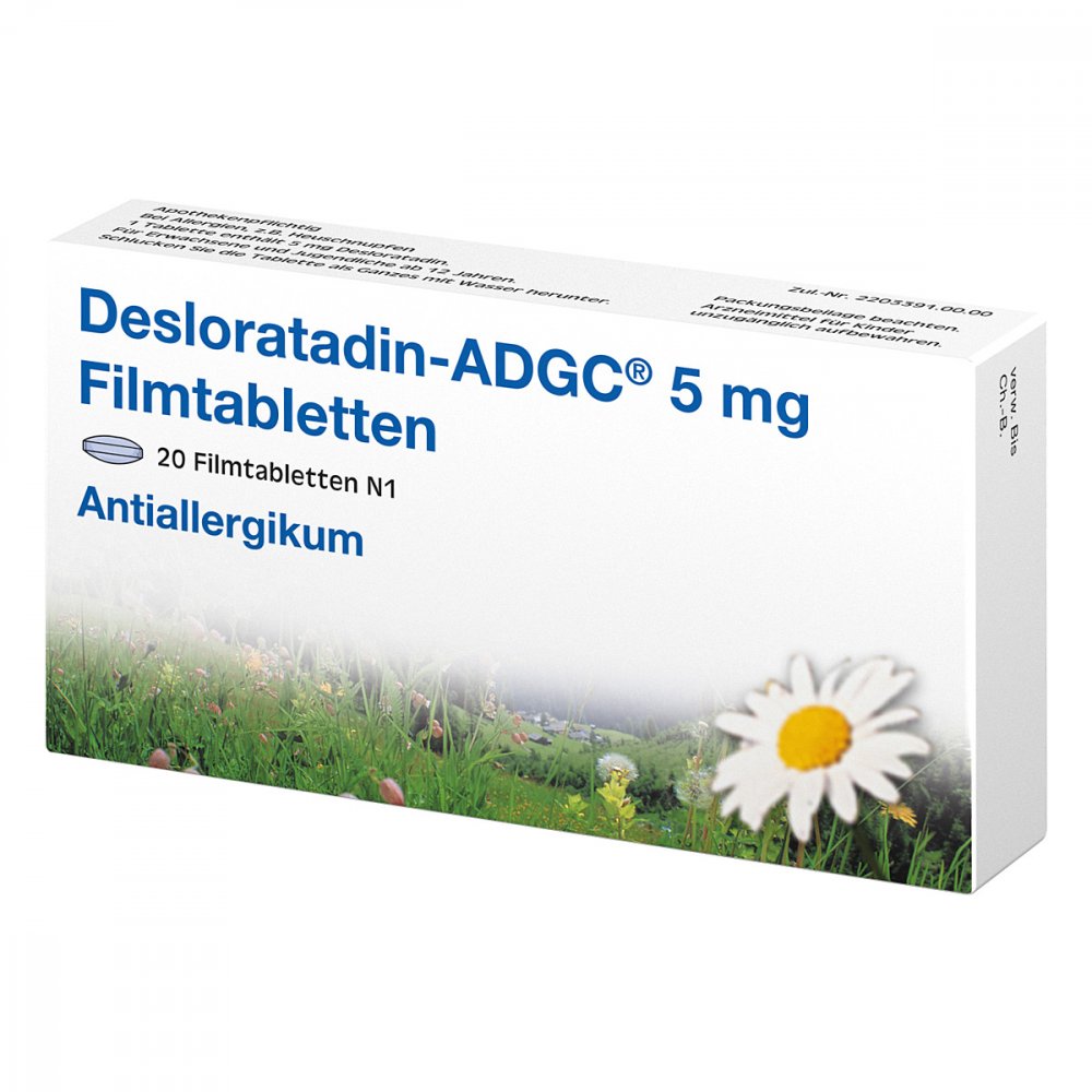 Desloratadin Adgc 5 Mg Filmtabletten (20 stk)
