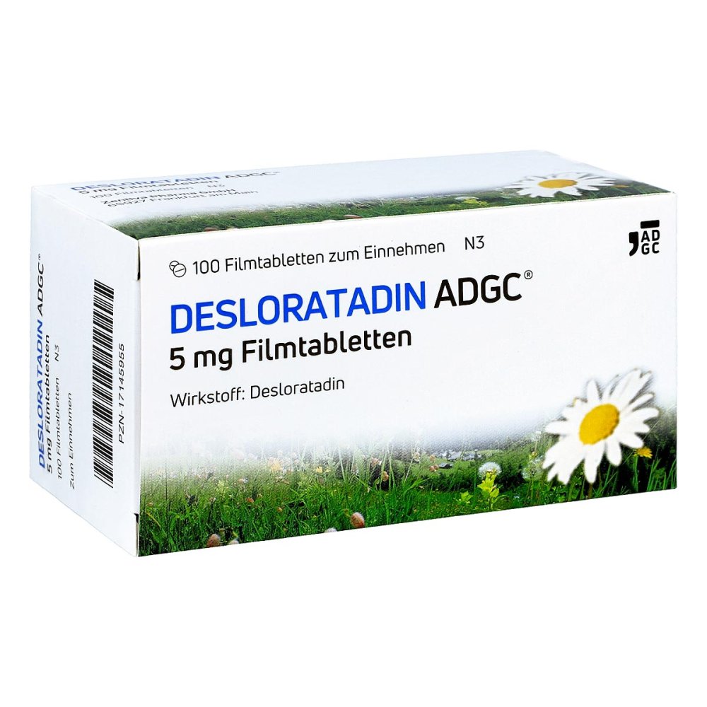 Desloratadin Adgc 5 Mg Filmtabletten (100 stk)