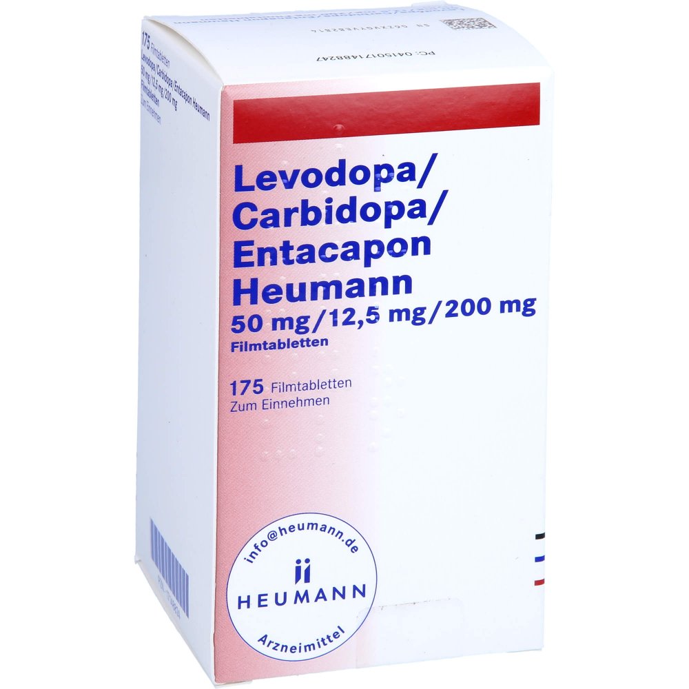 Levodopa/Carbidopa/Entacapon Heumann 50/12,5/200 (175 stk)