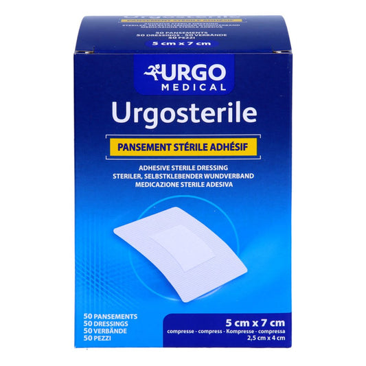 Das Produktfoto zeigt Urgosterile Wundverband 50x70 Mm Steril (50 stk) PZN 17165573
