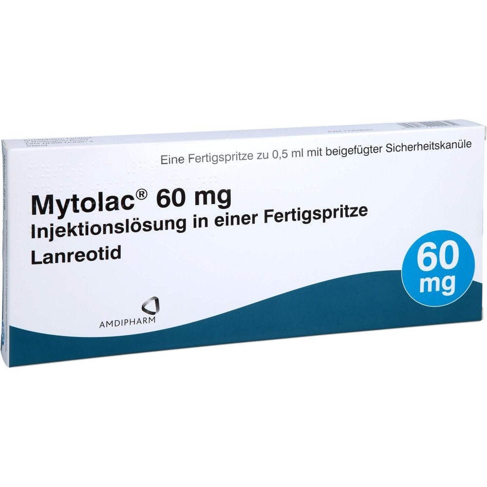Das Produktfoto zeigt Mytolac 60 Mg Injektionslösung I.E.Fertigspr. (1 stk) PZN 17209023