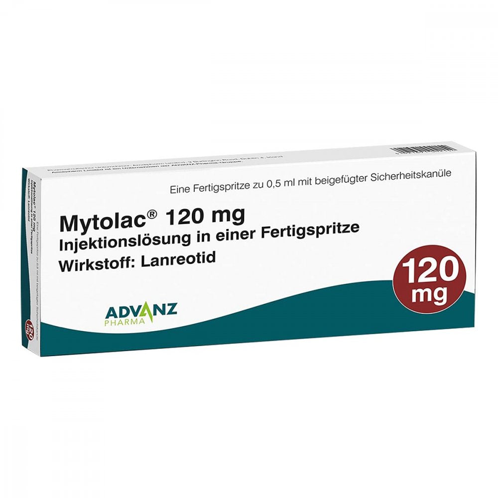 Das Produktfoto zeigt Mytolac 120 Mg Injektionslösung I.E.Fertigspr. (1 stk) PZN 17209098