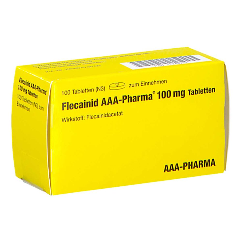 Das Produktfoto zeigt Flecainid Aaa-Pharma 100 Mg Tabletten (100 stk) PZN 17244781