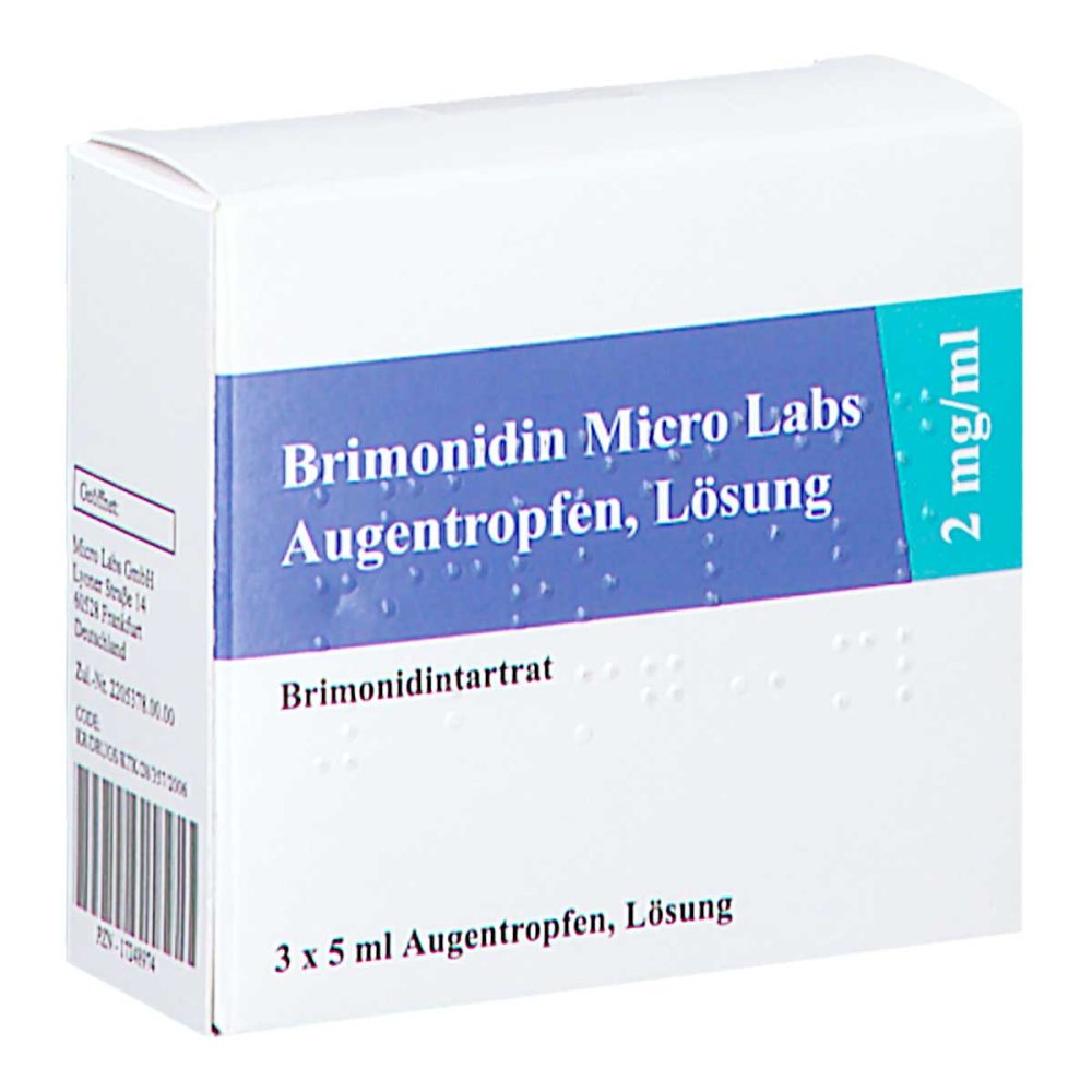 Brimonidin Micro Labs 2 Mg/Ml Augentropfen (3X5 ml)