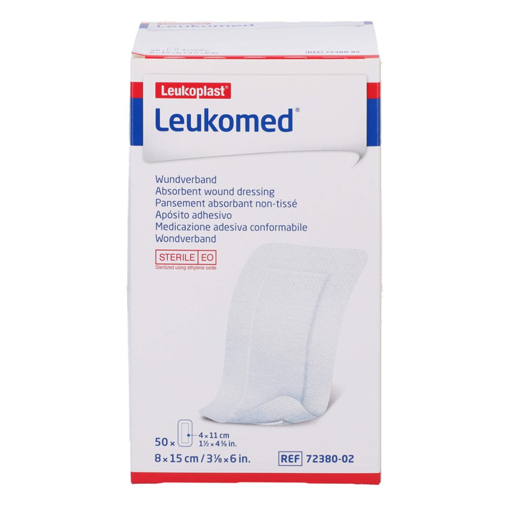 Leukomed Sterile Pflaster 8x15 Cm (50 stk)