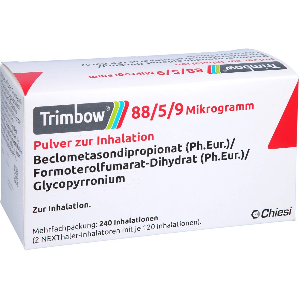Trimbow 88/5/9 Μg 240ed Plv.Z.Inhalation Nexthaler (2 stk)
