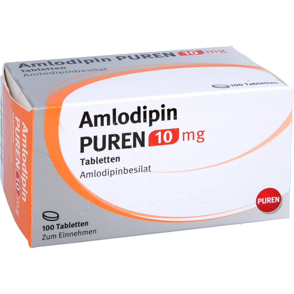 Das Produktfoto zeigt Amlodipin Puren 10 Mg Tabletten (100 stk) PZN 17257507